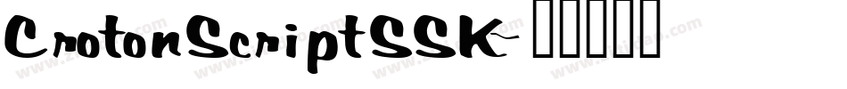 CrotonScriptSSK字体转换