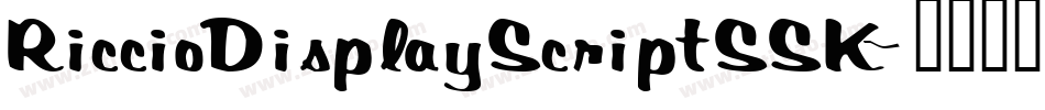 RiccioDisplayScriptSSK字体转换