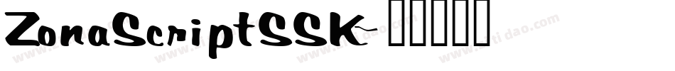ZonaScriptSSK字体转换