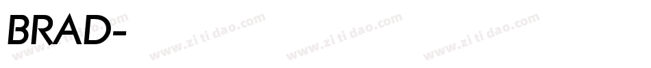 BRAD字体转换