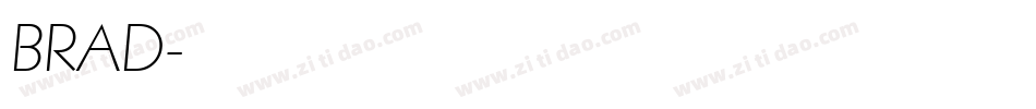 BRAD字体转换