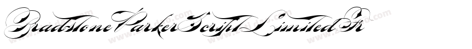 BradstoneParkerScriptLimitedFreeVersion-EEY4字体转换