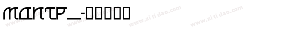 MONTP___字体转换