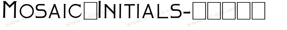 Mosaic_Initials字体转换