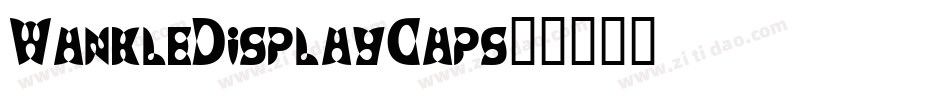 WankleDisplayCaps字体转换