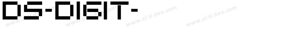 DS-DIGIT字体转换