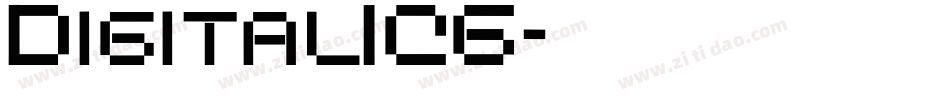 DigitalICG字体转换