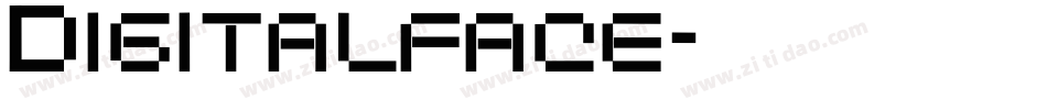 Digitalface字体转换