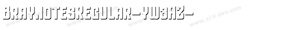 BraynotesRegular-yw3AZ字体转换
