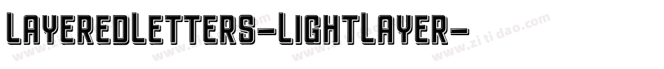 LayeredLetters-LightLayer字体转换