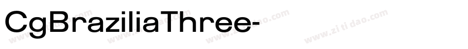 CgBraziliaThree字体转换