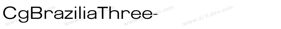 CgBraziliaThree字体转换