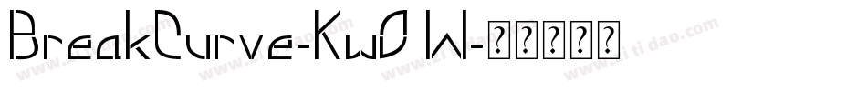BreakCurve-KwOW字体转换
