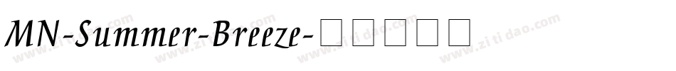MN-Summer-Breeze字体转换