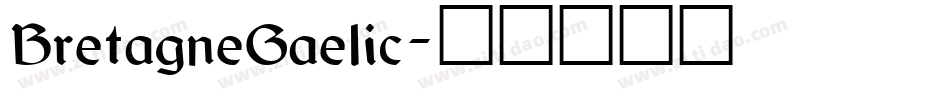 BretagneGaelic字体转换