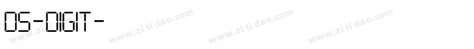 DS-DIGIT字体转换