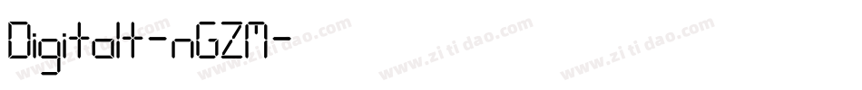 Digitalt-nGZM字体转换