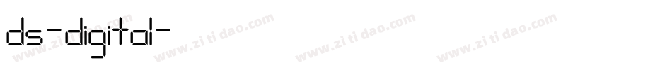 ds-digital字体转换