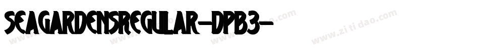 SeaGardensRegular-DPB3字体转换