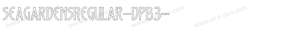 SeaGardensRegular-DPB3字体转换