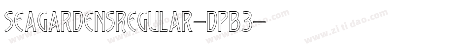 SeaGardensRegular-DPB3字体转换