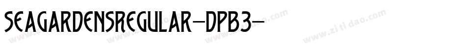 SeaGardensRegular-DPB3字体转换
