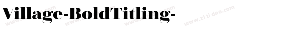 Village-BoldTitling字体转换