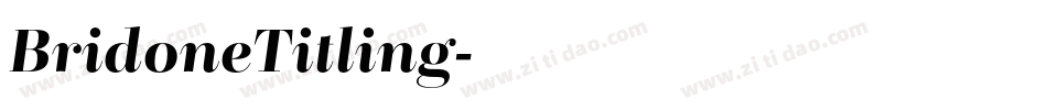 BridoneTitling字体转换