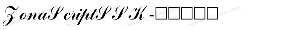 ZonaScriptSSK字体转换