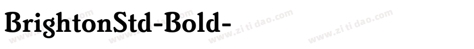BrightonStd-Bold字体转换
