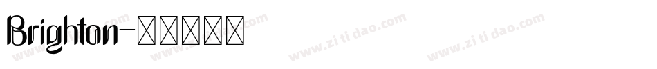 Brighton字体转换