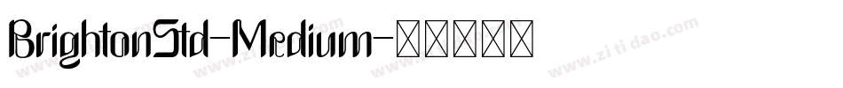 BrightonStd-Medium字体转换