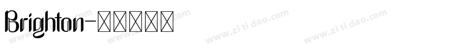 Brighton字体转换