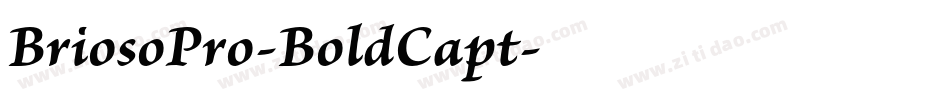 BriosoPro-BoldCapt字体转换