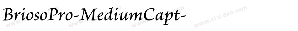 BriosoPro-MediumCapt字体转换
