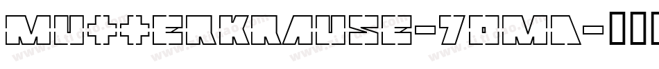MutterKrause-7oMD字体转换