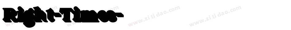 Right-Times字体转换
