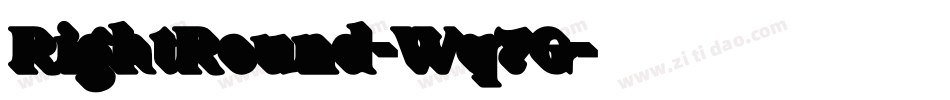 RightRound-Wq7G字体转换