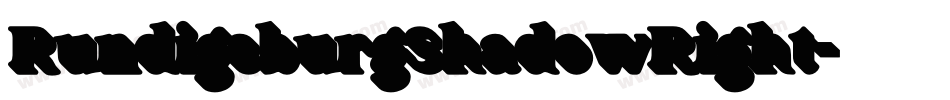 RundigsburgShadowRight字体转换