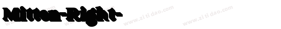 Mitten-Right字体转换