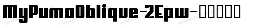 MyPumaOblique-2Epw字体转换