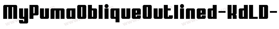MyPumaObliqueOutlined-KdLD字体转换