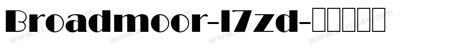 Broadmoor-l7zd字体转换
