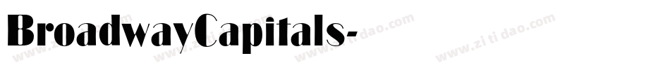BroadwayCapitals字体转换