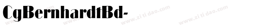 CgBernhardtBd字体转换