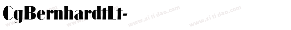 CgBernhardtLt字体转换