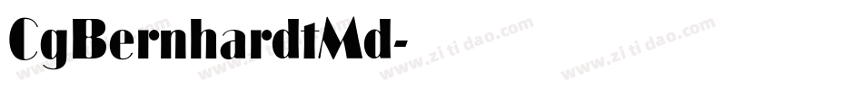CgBernhardtMd字体转换