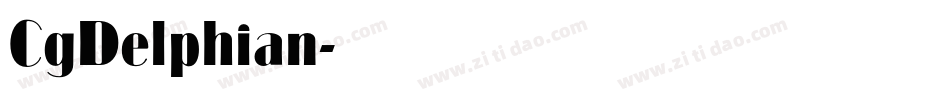 CgDelphian字体转换
