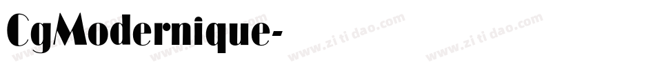 CgModernique字体转换