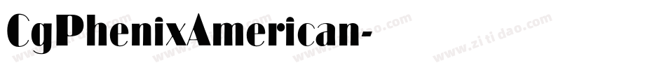 CgPhenixAmerican字体转换